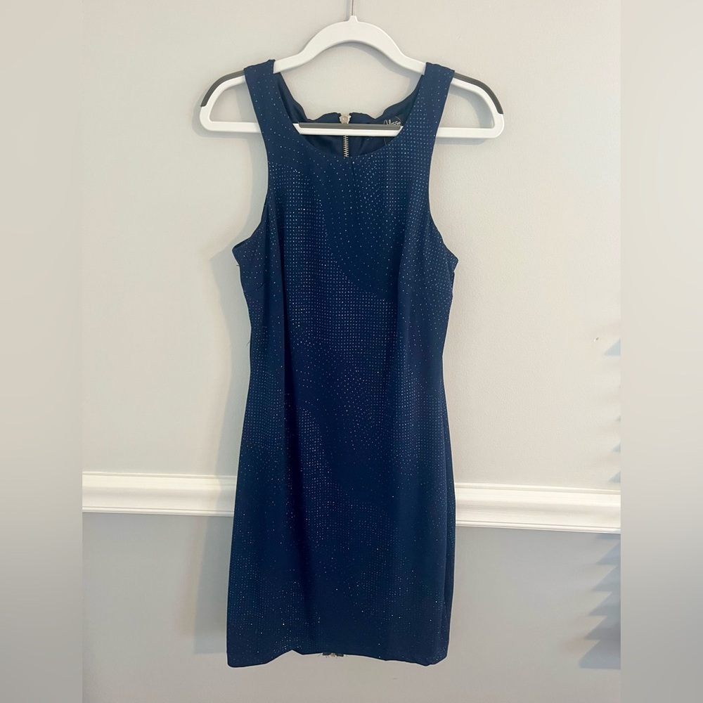 NWOT Speechless Navy Blue Sequin Sleeveless Short Dress
